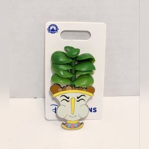 Disney Parks CHIP Beauty And The Beast Succulent Series Official Trading Pin NWT